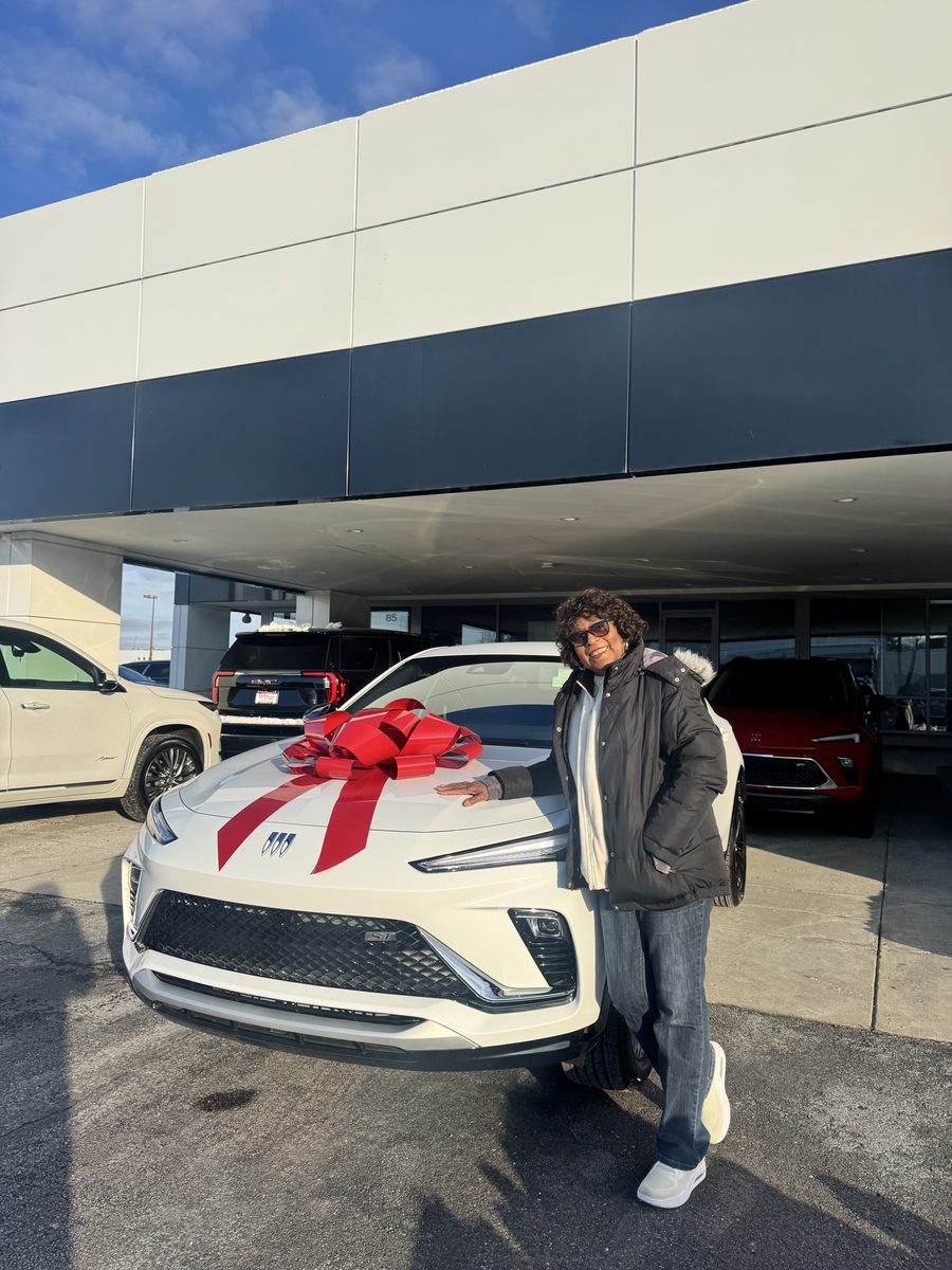 Customer with new Buick