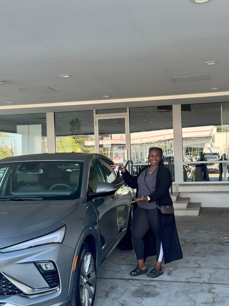 Customer with new Buick Envision