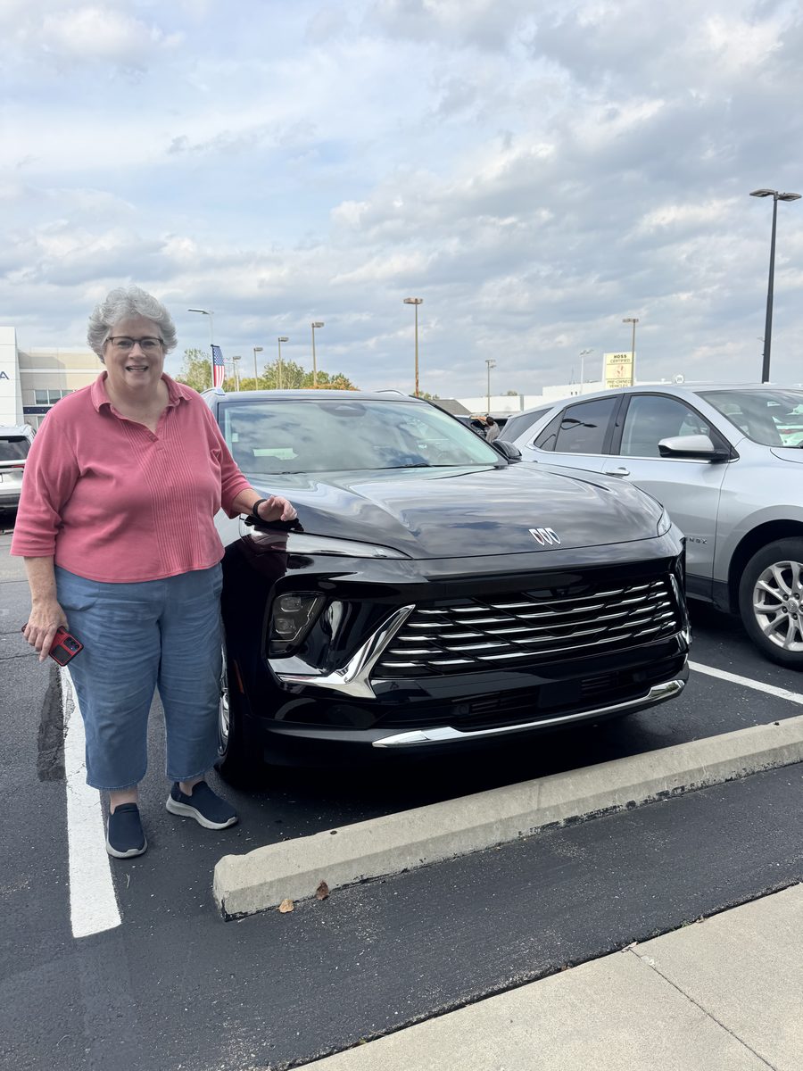 Customer with new Buick